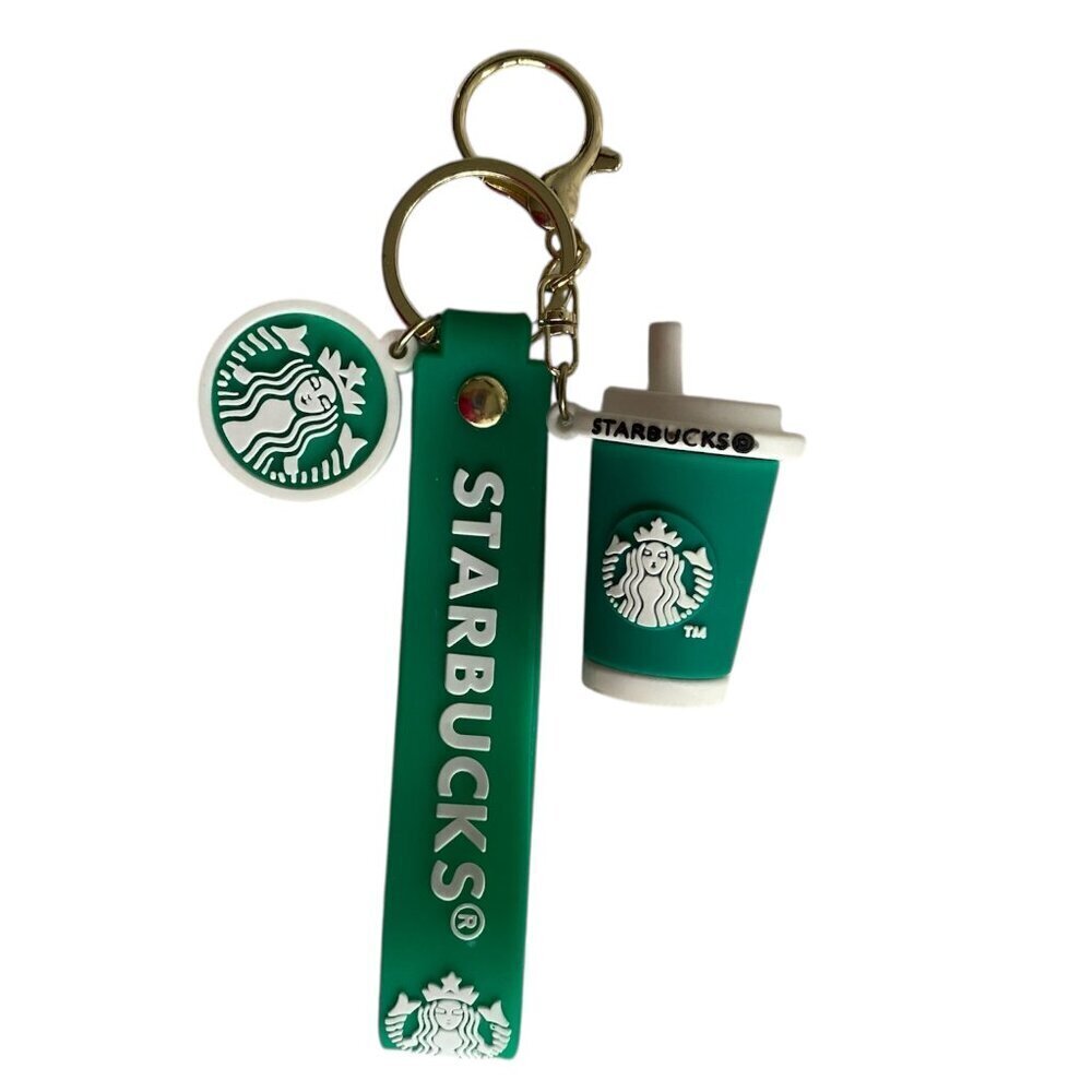 Starbucks Coffee Cup Silicone Key Chain Bag Charm